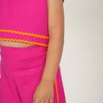 Fushia Pants Linen Set