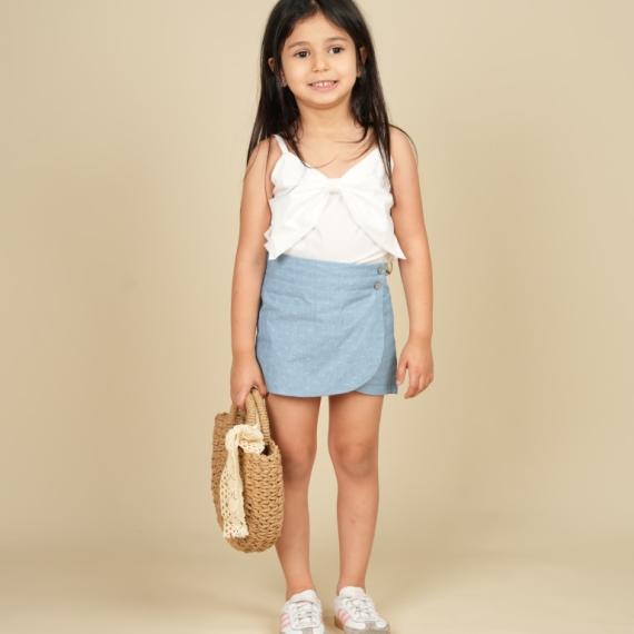 Jeans Skort & Shirt Set