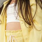 Yellow Linen Shorts Set